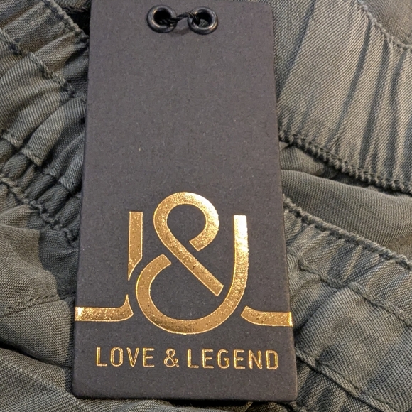 NWT LOVE & Legend Jogger Pants Lyocell olive green women's size 14 - Picture 10 of 15